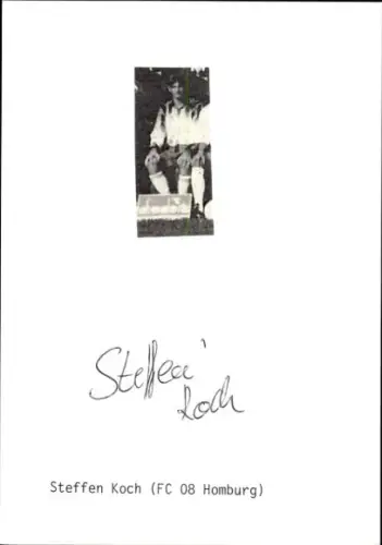 Autogramm Fußballer Steffen Koch, FC Homburg, Portrait