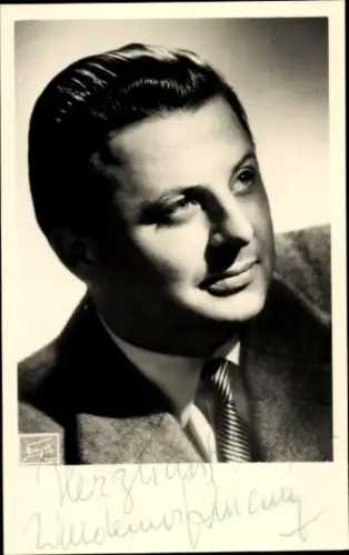 Foto Opernsänger Waldemar Kmnett, Portrait, Autogramm