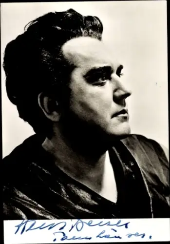 Foto Opernsänger Hans Beirer, Portrait, Autogramm