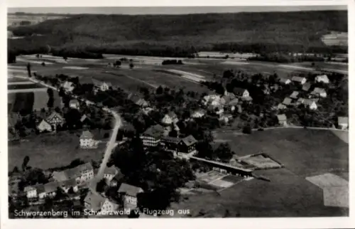 Ak Schwarzenberg Baiersbronn im Schwarzwald, Luftaufnahme