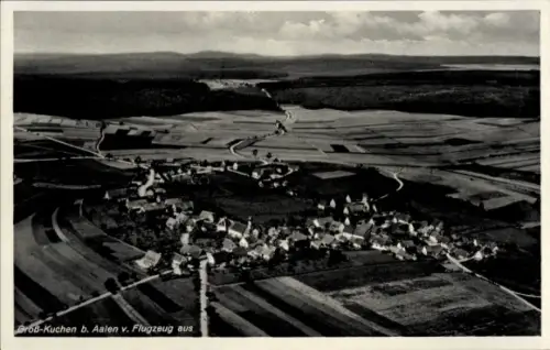 Ak Groß-Kuchen an der Fils Württemberg, Fliegeraufnahme