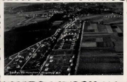 Ak Dachau in Oberbayern, Luftaufnahme
