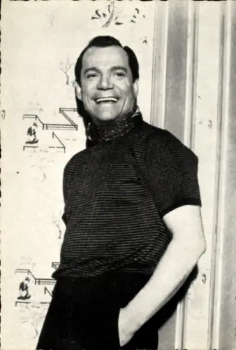 Ak Schauspieler Eddie Constantine, Portrait