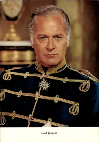 Ak Schauspieler Curd Jürgens, Portrait, Uniform