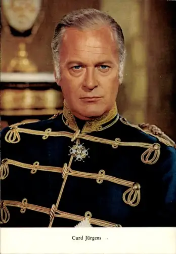 Ak Schauspieler Curd Jürgens, Portrait, Uniform