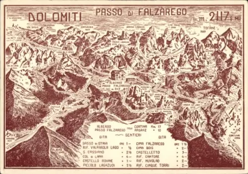 Ak Südtirol Italien, Dolomiti, Passo di Falzarego