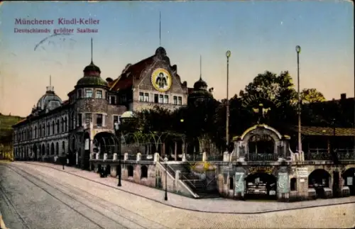 Ak München Bayern, Münchener Kindl Keller