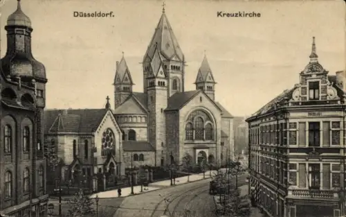 Ak Düsseldorf am Rhein,  Kreuzkirche
