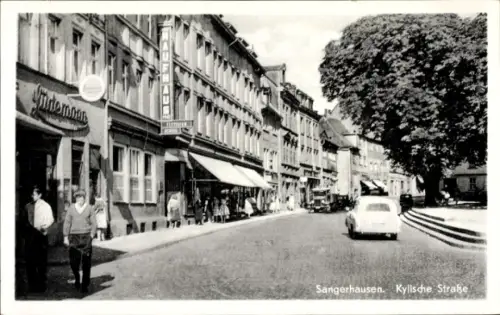 Ak Sangerhausen am Südharz,  Kylische Straße, Straßenansicht, Geschäfte, Autos