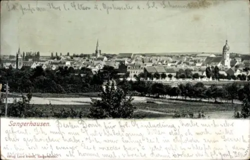 Ak Sangerhausen am Harz, Sicht auf  Landschaft, Stadtansicht, 