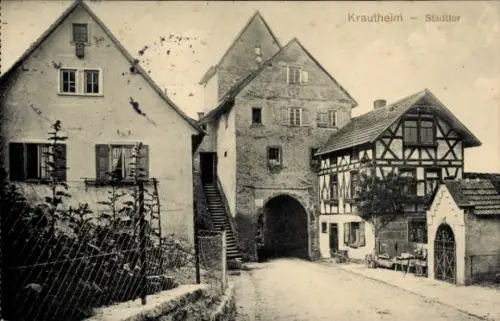 Ak Krautheim an der Jagst Baden,  Stadttor