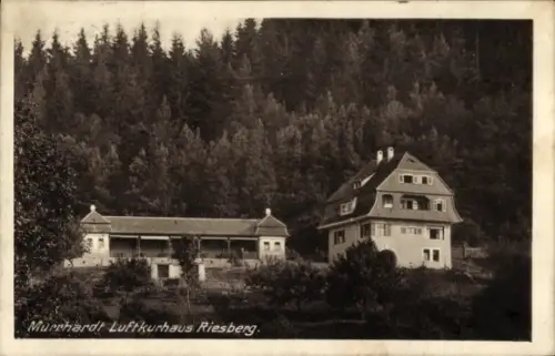 Ak Murrhardt in Württemberg, Luftkurhaus Riesberg, Wald, Murrhardt