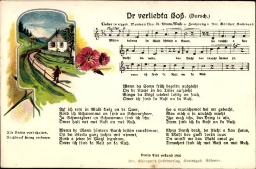 Lied Ak Günther, Anton, Dr verliebta Boß, Mundart Nr 21