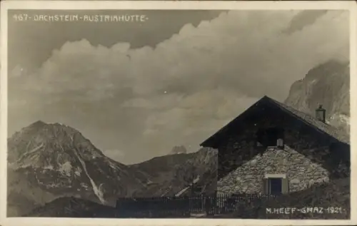 Ak Ramsau am Dachstein Steiermark, Austriahütte am Brandriedel