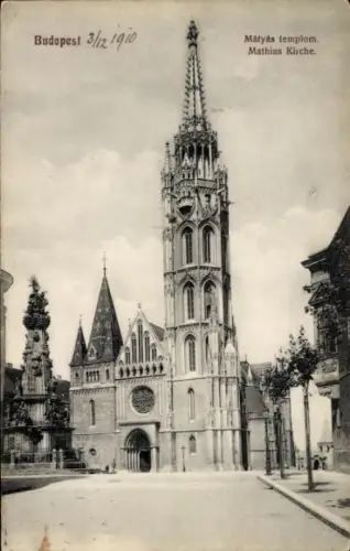 Ak Budapest Ungarn, Mathiaskirche