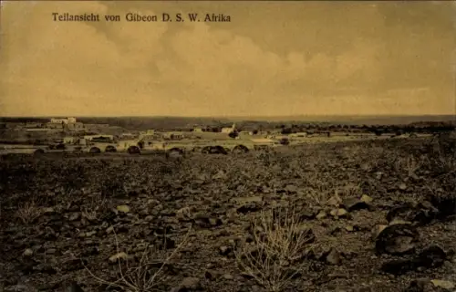 Ak Gibeon Namibia Deutsch Südwestafrika, Teilansicht