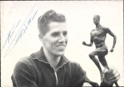 Autogrammkarte Leichtathlet Heinz Fütterer, Autogramm