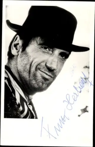 Ak Schauspieler Herbert Fux, Portrait, Autogramm, Hut
