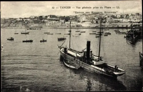 Ak Tanger Marokko, Vue generale prise du Phare