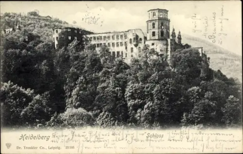 Ak Heidelberg am Neckar, Schloss, Trenkler 23195