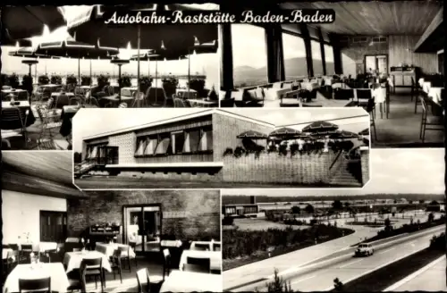 Ak Baden Baden, Sandweier, Autobahn Raststätte, Inh. Alfred Erath