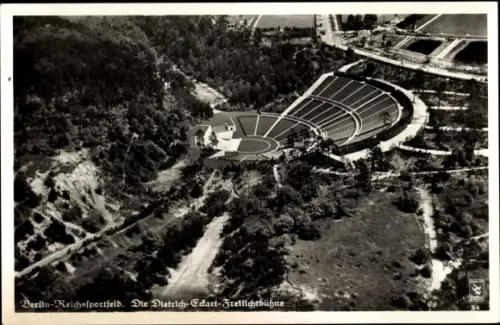 Ak Berlin Charlottenburg Westend, Reichssportfeld, Fliegeraufnahme, Klinke B 6