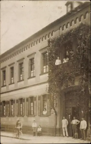 Foto Ak Haßloch Hassloch in der Pfalz, Partie am Haus