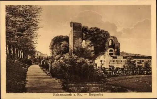 Ak Kaiserswerth Düsseldorf am Rhein, Burgruine