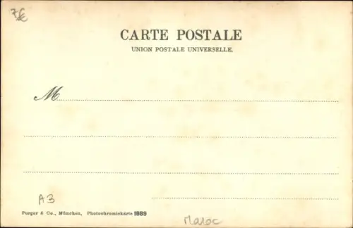 Ak Tanger Marokko, Rue Principale