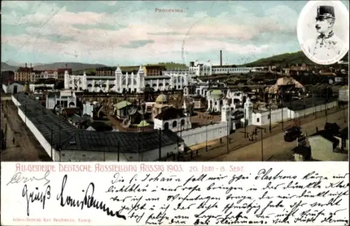 Ak Ústí nad Labem Aussig Elbe Stadt, Allg. Deutsche Ausstellung 1903, Erzherzog Ferdinand