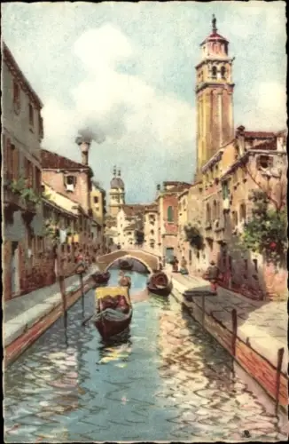 Ak Venezia Venedig Veneto, Rio del Carmine