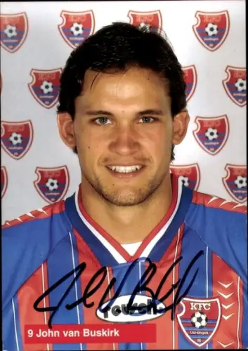 Autogrammkarte Fußballer John van Buskirk, KFC Uerdingen 05, Autogramm