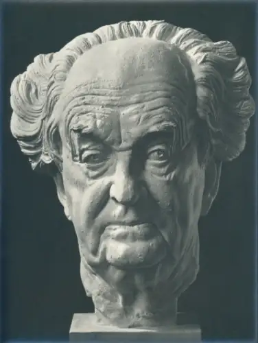 Foto Plastik von Arno Breker, Gerhart Hauptmann, Büste