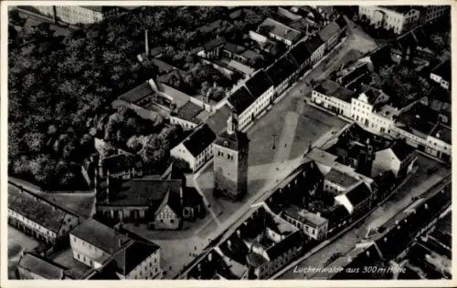 Ak Luckenwalde b. Jüterbog, Fliegeraufnahme, Turm