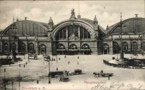 Ak Frankfurt am Main, Hauptbahnhof