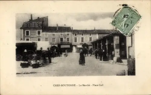 Ak Chef Boutonne Deux Sèvres, Le Marché, Place Cail