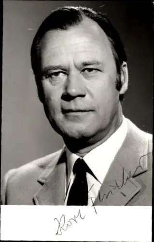 Ak Schauspieler Karl Fleischer, Portrait, Autogramm