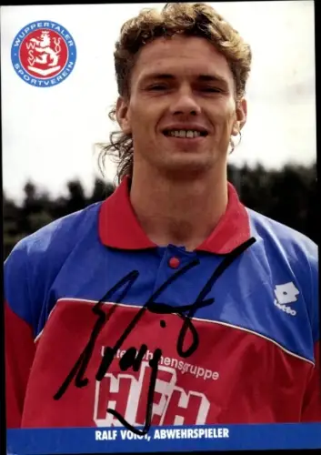 Autogrammkarte Fußballer Ralf Voigt, SV Wuppertal, Autogramm