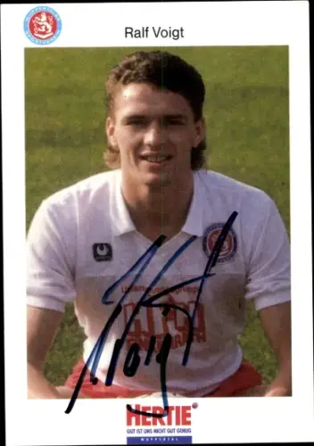 Autogrammkarte Fußballer Ralf Voigt, SV Wuppertal, Autogramm