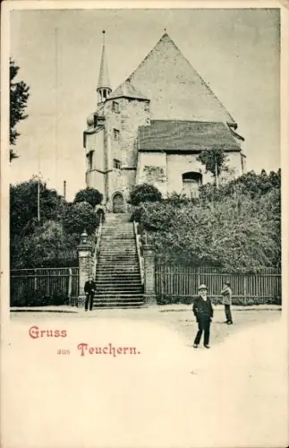 Ak Teuchern im Burgenlandkreis, Kirche