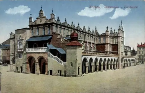 Ak Kraków Krakau Polen, Tuchhalle