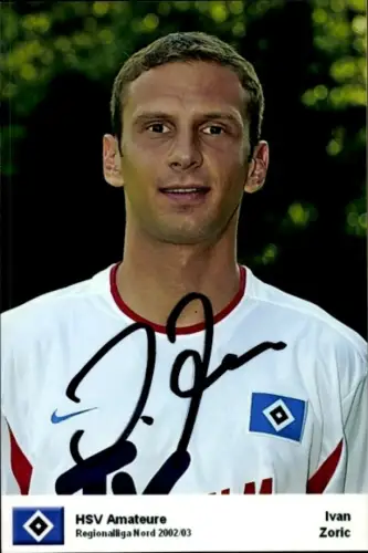Autogrammkarte Fußballer Ivan Zoric, Hamburger SV, Autogramm