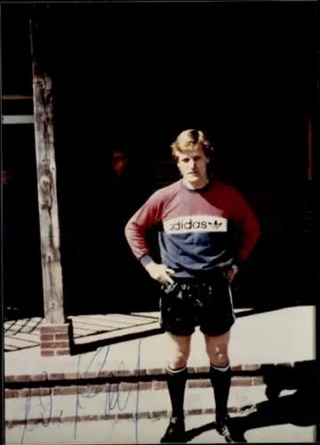 Foto Fußballer Wolfgang Kampf, Hamburger SV, Autogramm