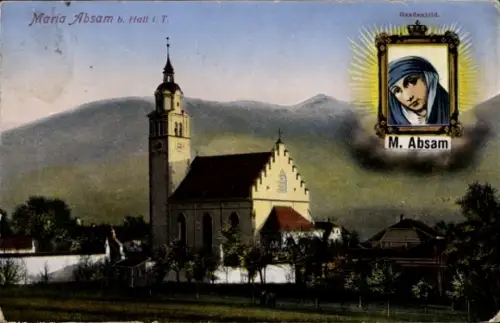 Ak Hall in Tirol, Maria Absam, Kirche, Gnadenbild