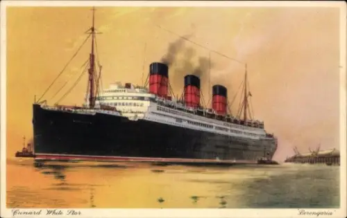 Ak Passagierdampfer RMS Berengaria, Cunard White Star Line