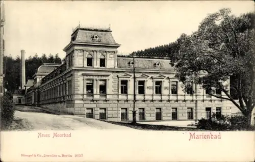 Ak Mariánské Lázně Marienbad Region Karlsbad, Neues Moorbad,  Stengel & Co., Dresden u. Berlin 21