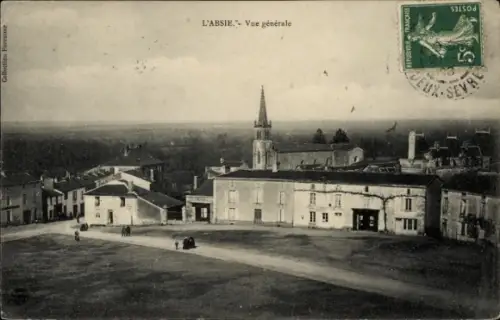 Ak L'Absie Deux Sèvres, Gesamtansicht