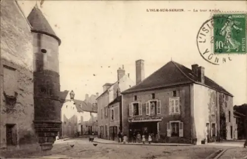 Ak L´Isle sur Serein Yonne, La tour Amiot