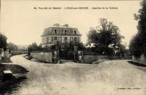 Ak L'Isle sur Serein Yonne, Quartier de la Tuilerie