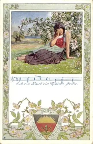 Lied Ak Sah ein Knab ein Röslein stehn, Deutscher Schulverein Nr. 92a